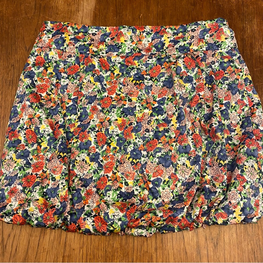 American Rag Floral Bubble Mini Skirt
